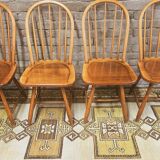 Set of 4 vintage Danish chairs 1970