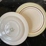 Lot de 6 assiettes à dessert en porcelaine opaque