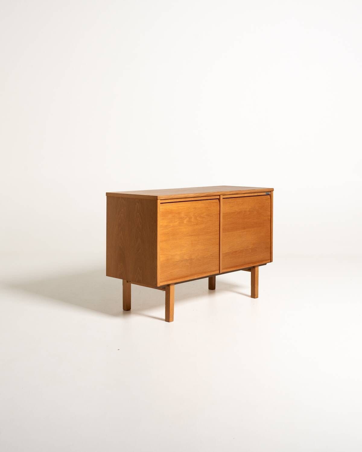 Kinnarps Oak Tambour Document Cabinet, Sweden