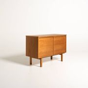 Kinnarps Oak Tambour Document Cabinet, Sweden