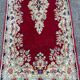 Handmade red Persian wool rug 60x135cm