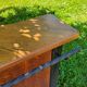 Bar from the 50s/60s in solid blond oak and black metal