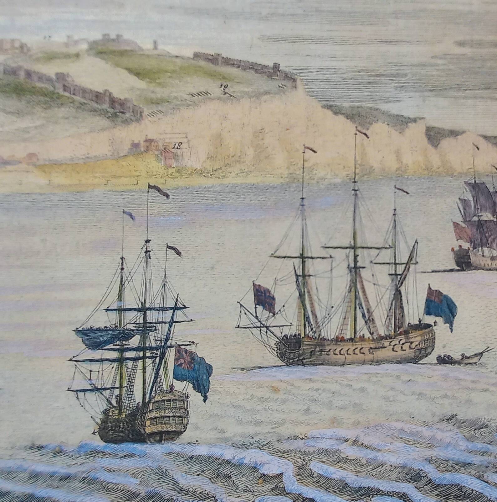 1739 Buck map Dover UK