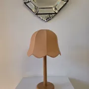 Vintage wooden and fabric lamp