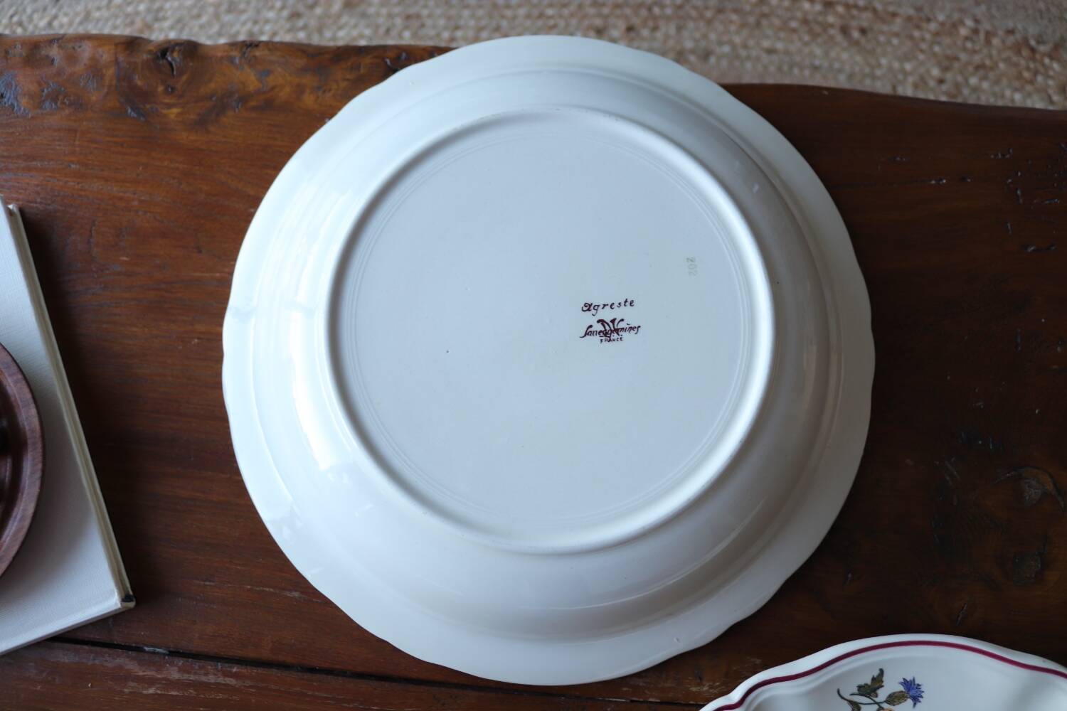 2 large Agreste flowered dishes