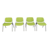 Vintage Dsc 106 Side Chairs By Giancarlo Piretti For Castelli, Set Of 4