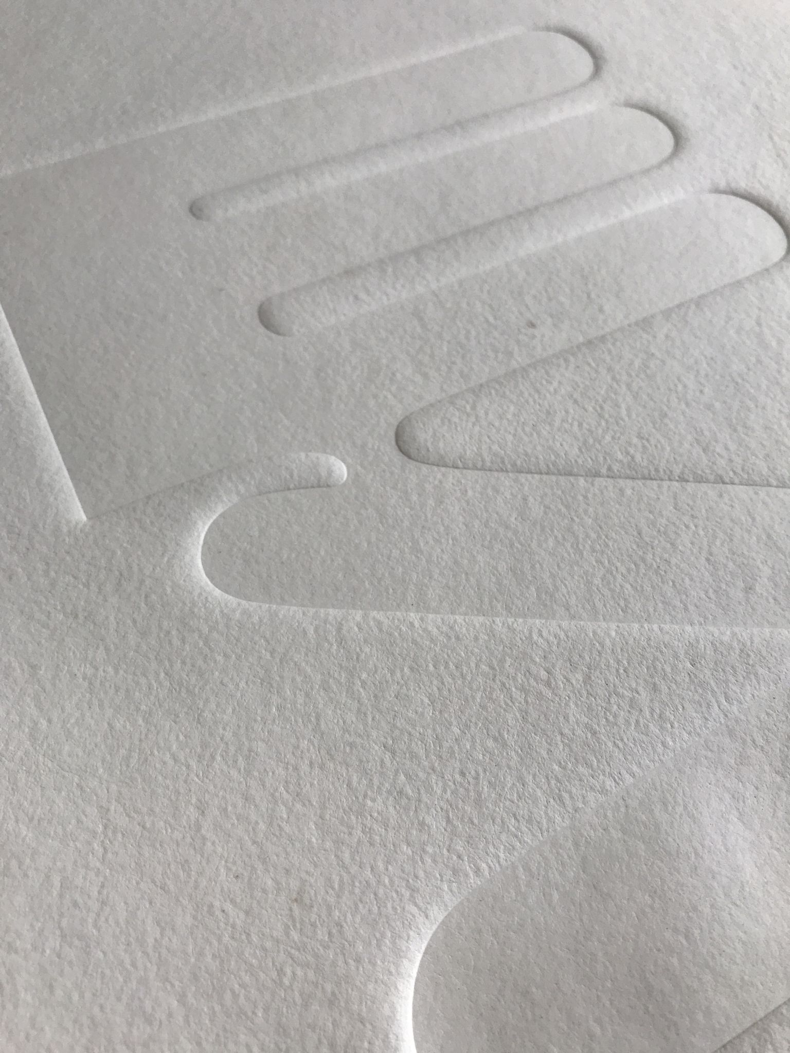 Estampe signée et numérotée de Jean Legros, Relief géométrique I, 1972