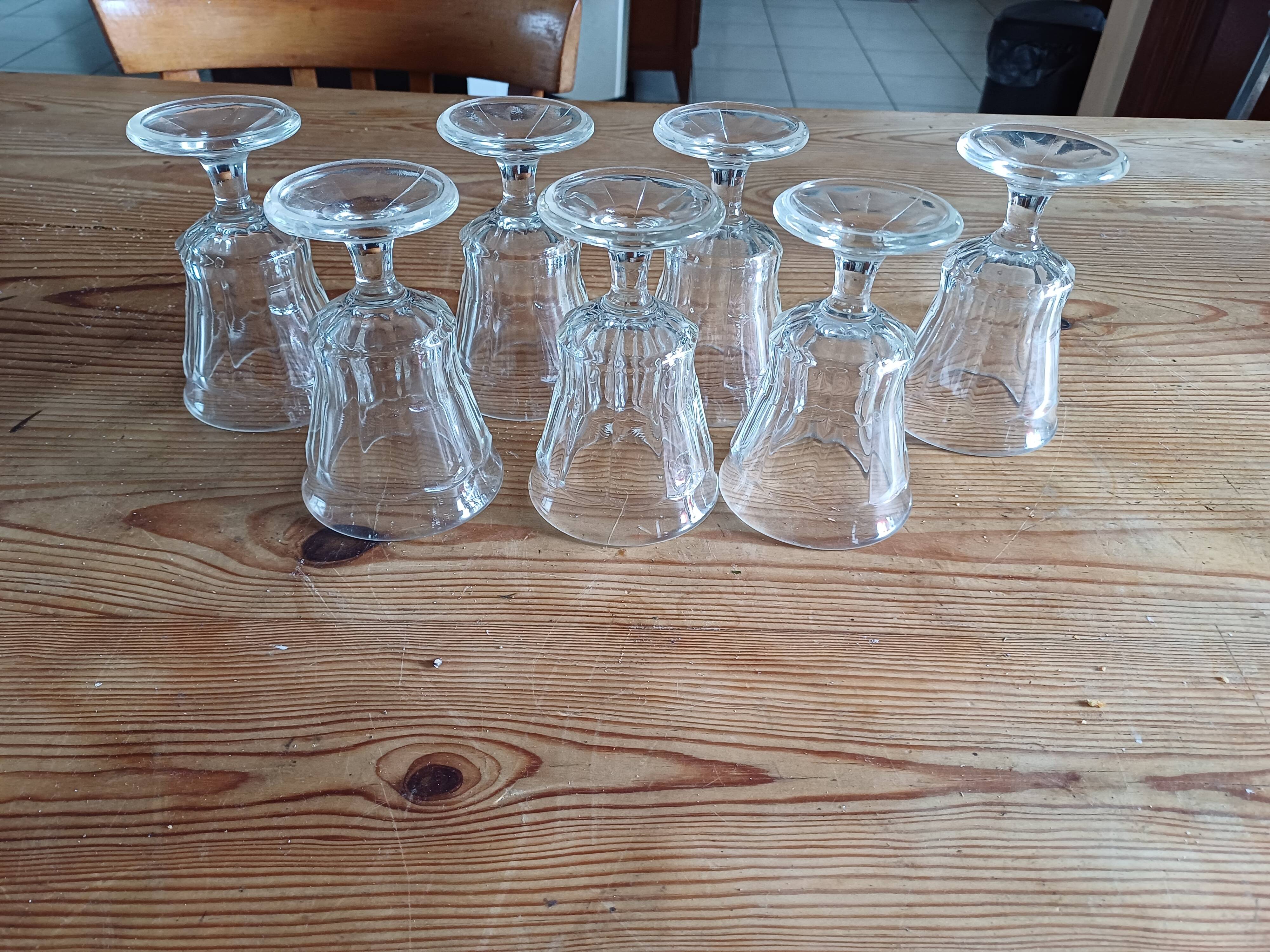 7 old glasses