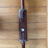 Indian carved wood knife and fork set