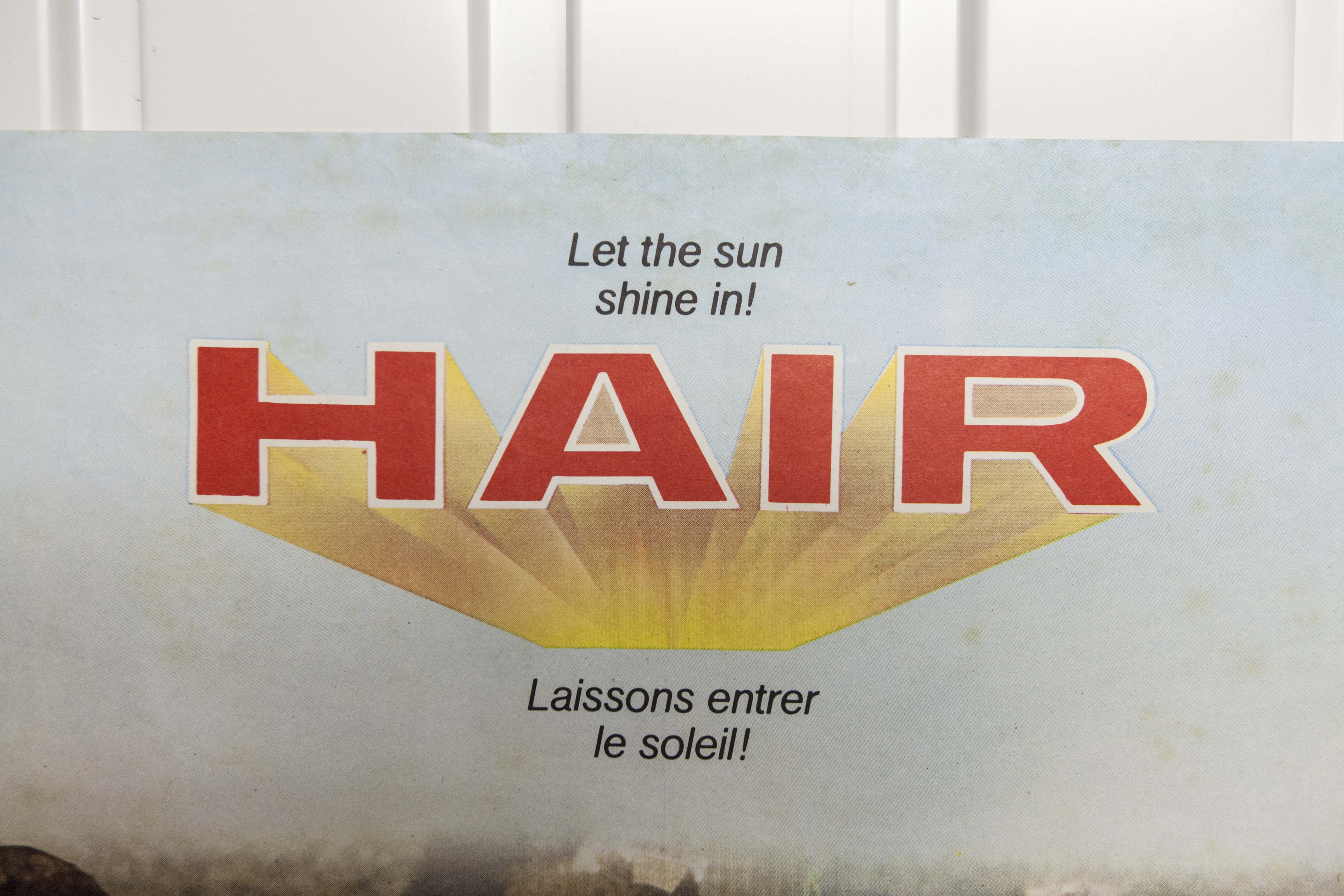 40x60 "Hair" 1979 poster