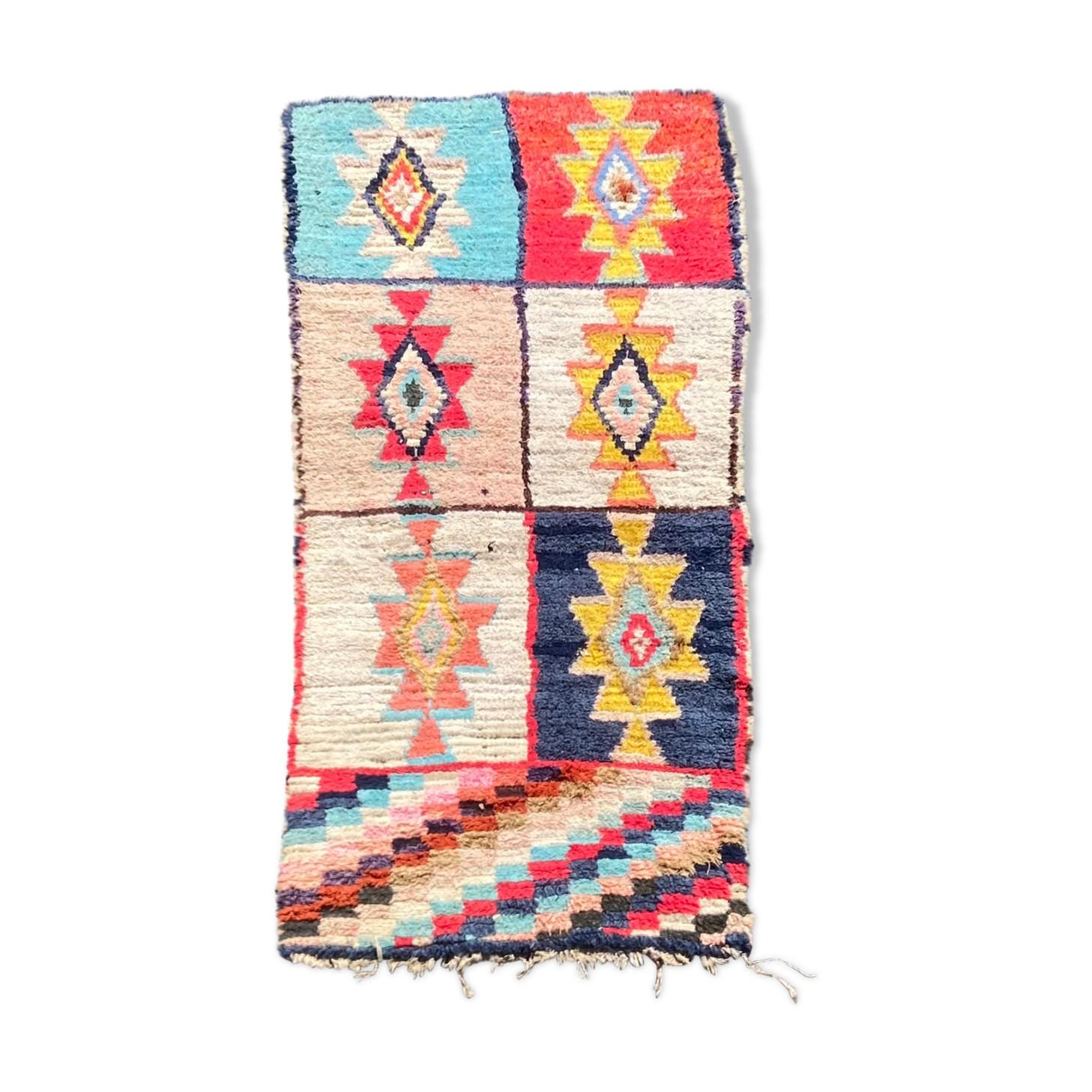 Boucherouite carpet 85x185 cm