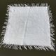 7 square towels, bordered damask cotton