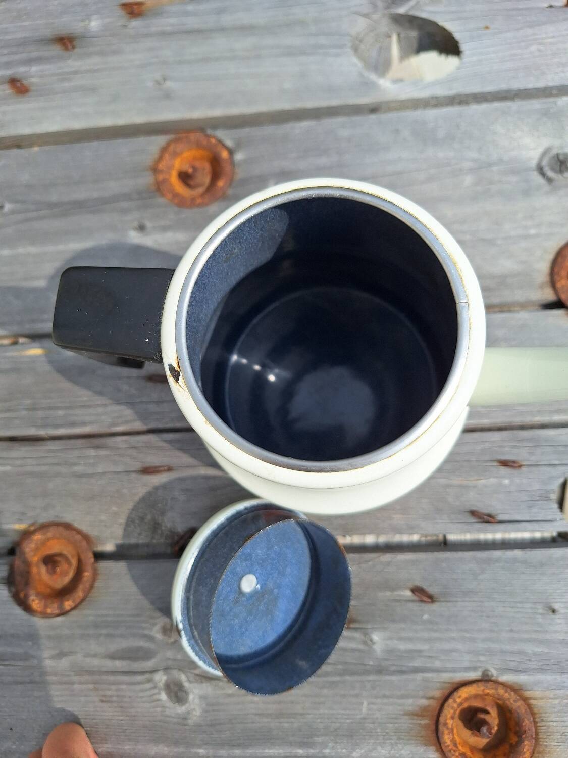 Enameled coffee pot 1970