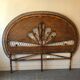 Vintage rattan headboard