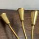 Five-branch wall sconce in brass, 1950s.