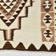Tapis Kilim marron et crème 3x8, 86x252 cm