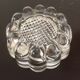 4 glass risers - piano table furniture legs - vintage