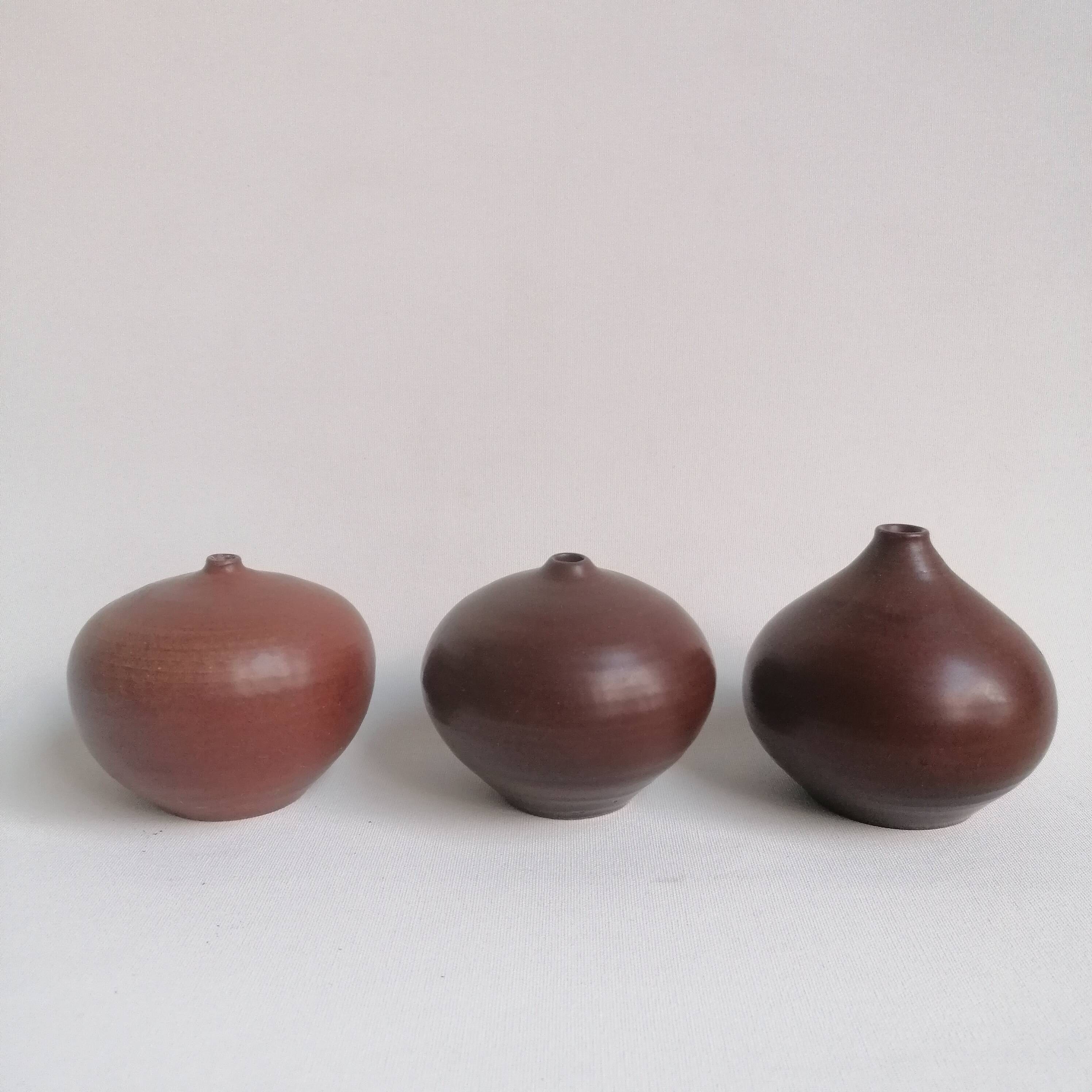 Set de 3 céramiques miniatures vintage Antonio Lampecco