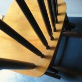 Mid century gliding lounge chair with footrest, 1960s