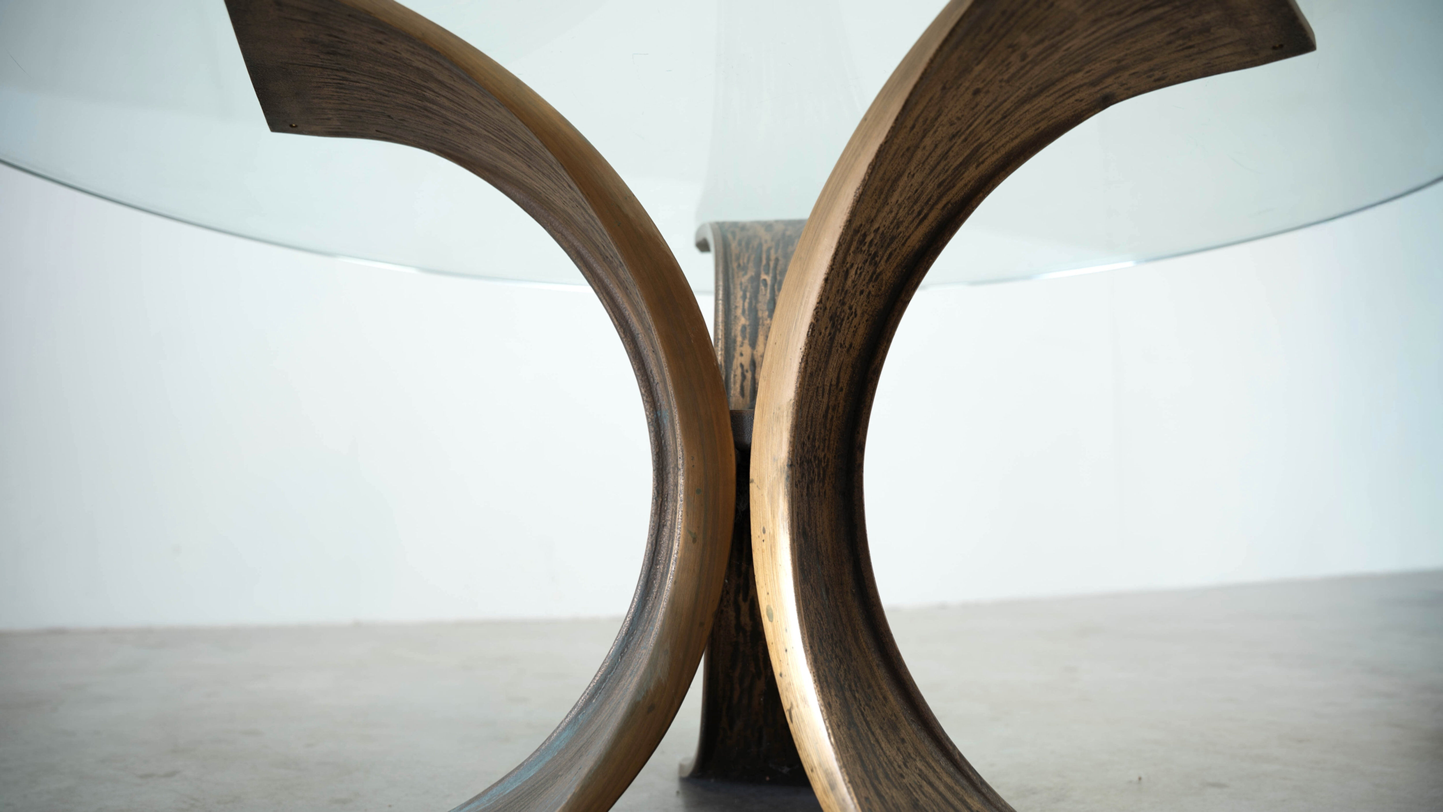 Luciano Frigerio bronze coffee table