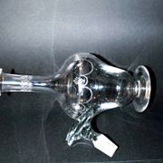 Carafe reims crystal of saint-louis decoration engraved with acid "rock crystal" 1930