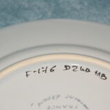 Quimper HB plate decorated with flowers