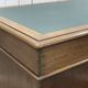 Late 19th century English mahogany desk with pedestals and leather top