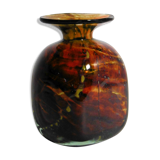 Amber-colored vase by Mdina