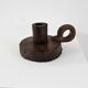 Brutalist wooden candle holder