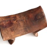 African wooden headrest 70s