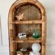 Rattan shelf