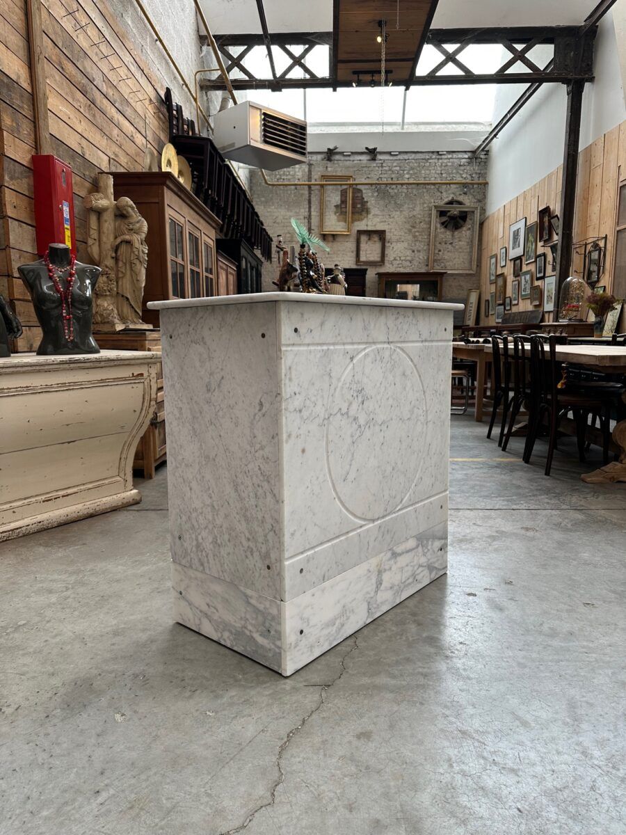 Bakery counter from the early 20th century in marble