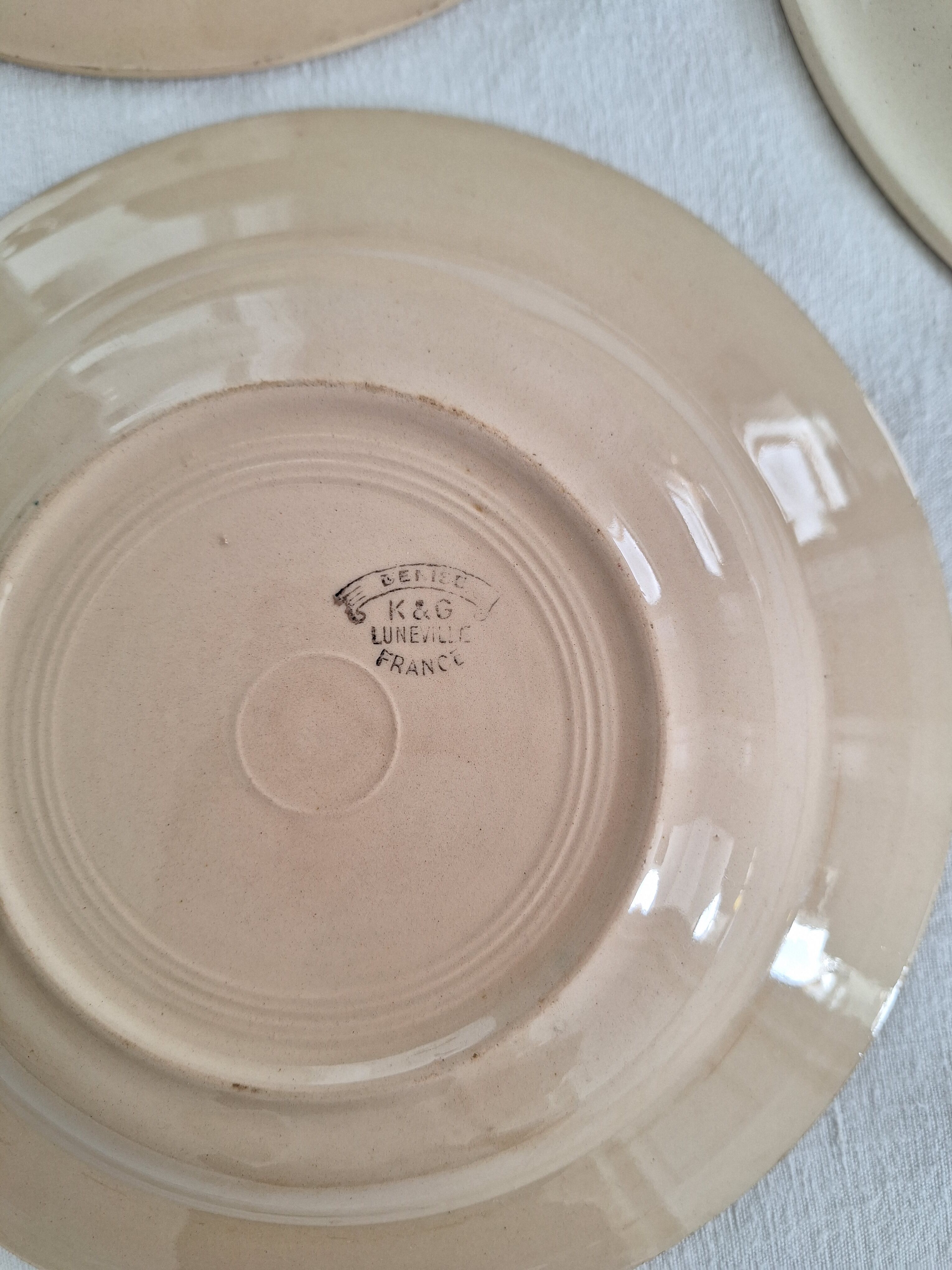 Vintage Luneville K&G plates