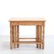 Set of three oak nesting tables attributed to Henning Kjærnulf