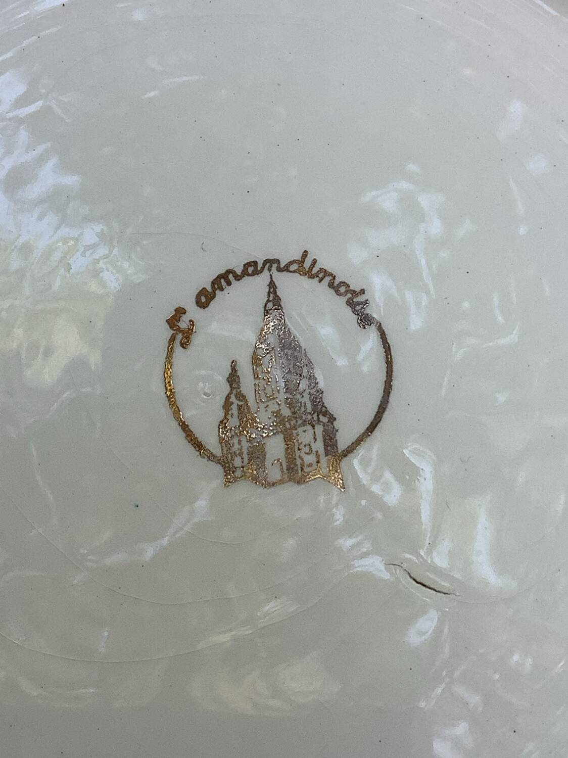 🩵 Set of 3 antique L'Amandinoise dishes 🩵