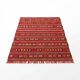 Red Moroccan kilim rug