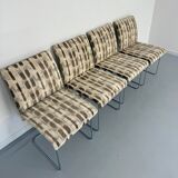 Set of 4 old Saporiti Italia chairs from the 1970s, Ernes design