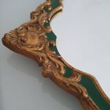 Gold leaf gilded wooden mirror