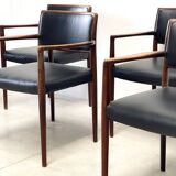 7 dining chairs attr. to Niels Moller