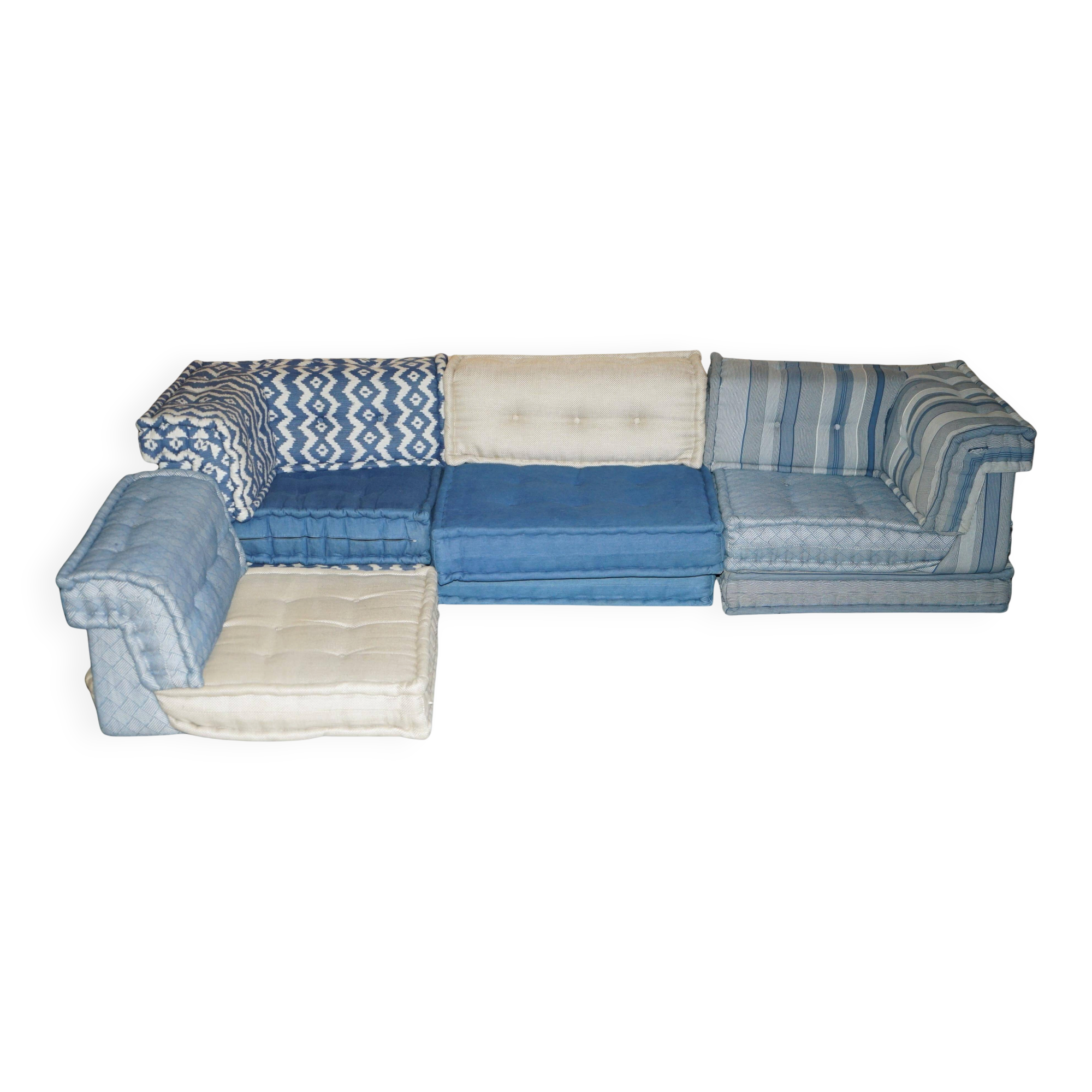 ROCHE BOBOIS Canapé Modulaire Kenzo Mah Jong 11 pièces Hans Hopfer