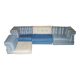 ROCHE BOBOIS Modular Sofa Kenzo Mah Jong 11 pieces Hans Hopfer