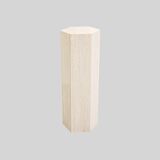 Vintage Travertine Pedestal, 1980s.