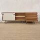 Kurt Thut vintage enfilade in 2 parts, walnut and metal from the 1950s.