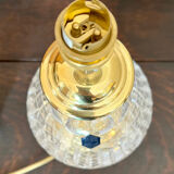 Crystal lamp stand | round diamond cut crystal lamp | stuart crystal lamp