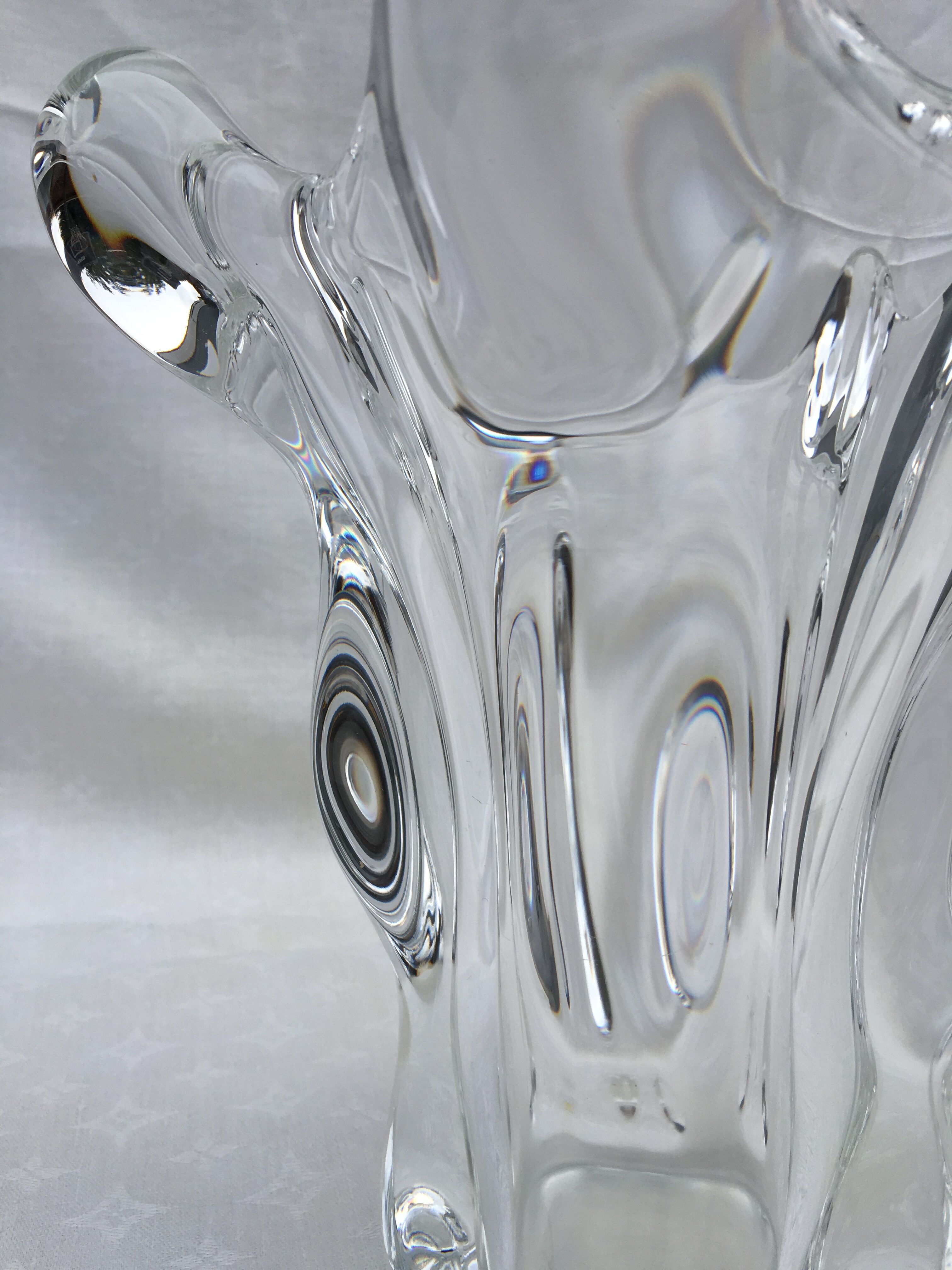 Large vase cascade crystal valves 1950/60 h