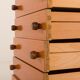 Vintage teak sideboard in the style of Charlotte Perriand, 1970s
