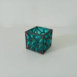 Vintage blown glass candle holder from the 60s/70s