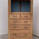 Buffet parisien vitré 1920 bois brut massif