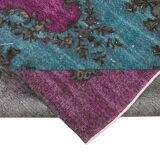 Hand-Knotted Antique Turkish 1980s 164 cm x 275 cm Purple Carpet