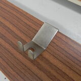 Vintage wall coat rack with 8 hooks and mirror